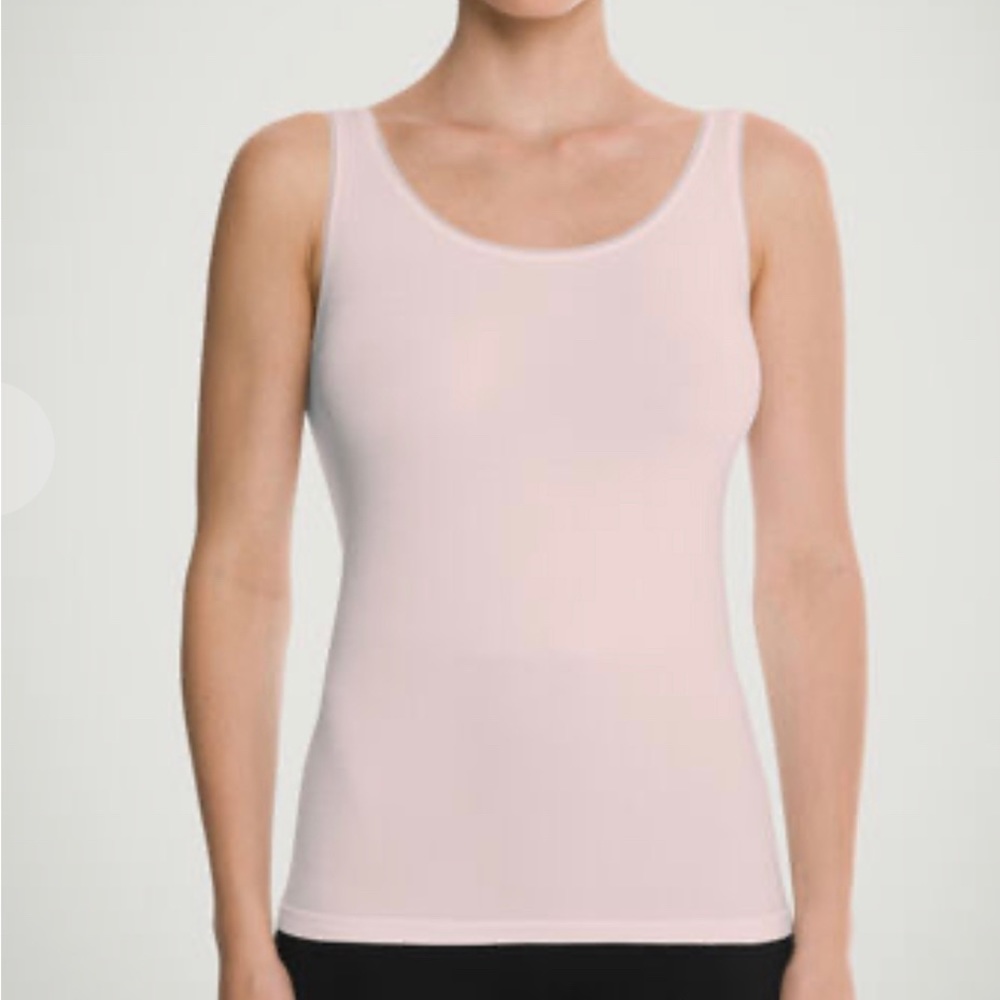 Wolford Jamaika Tank in soft, shimmering pink